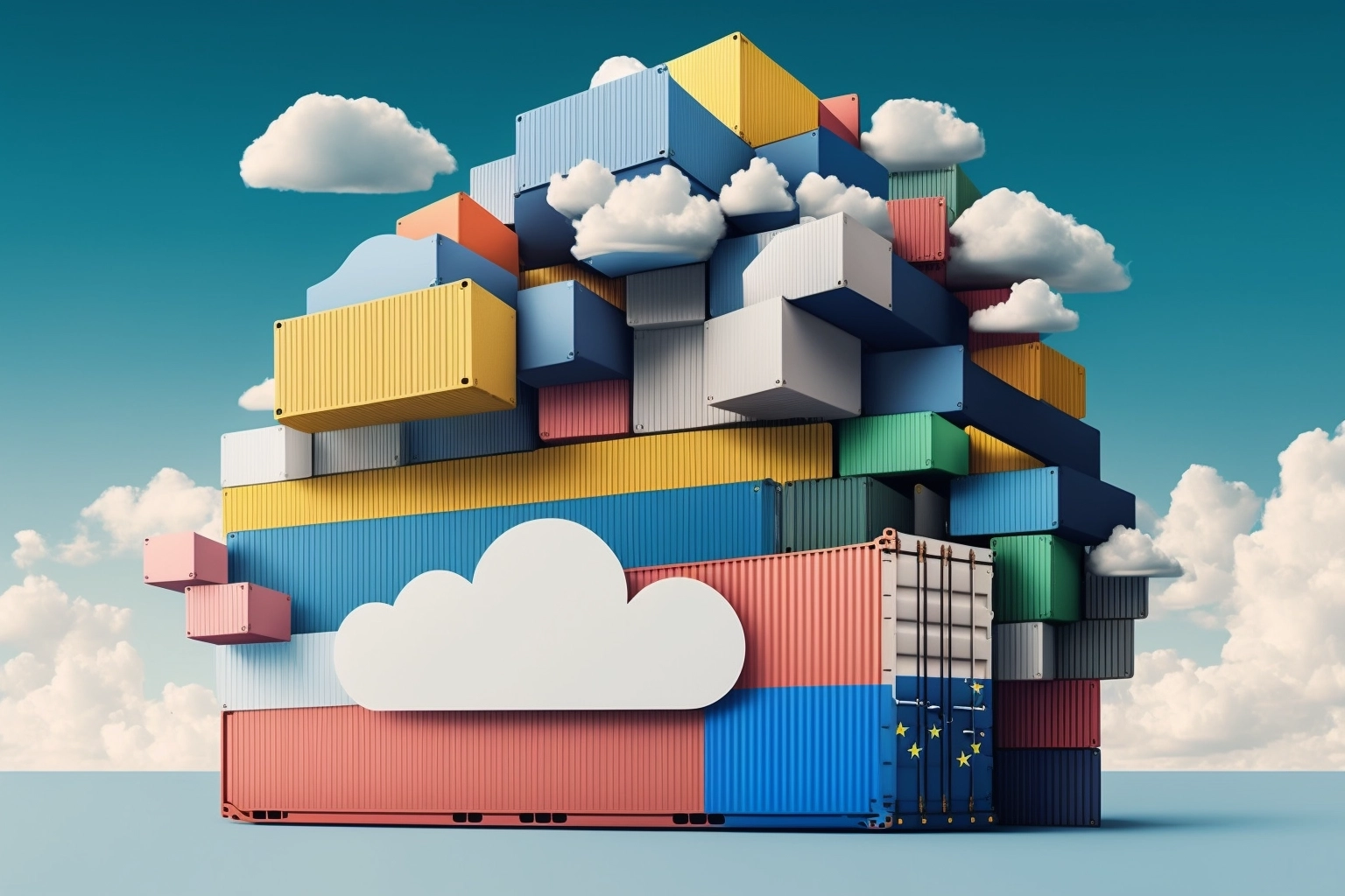Illustration of containers